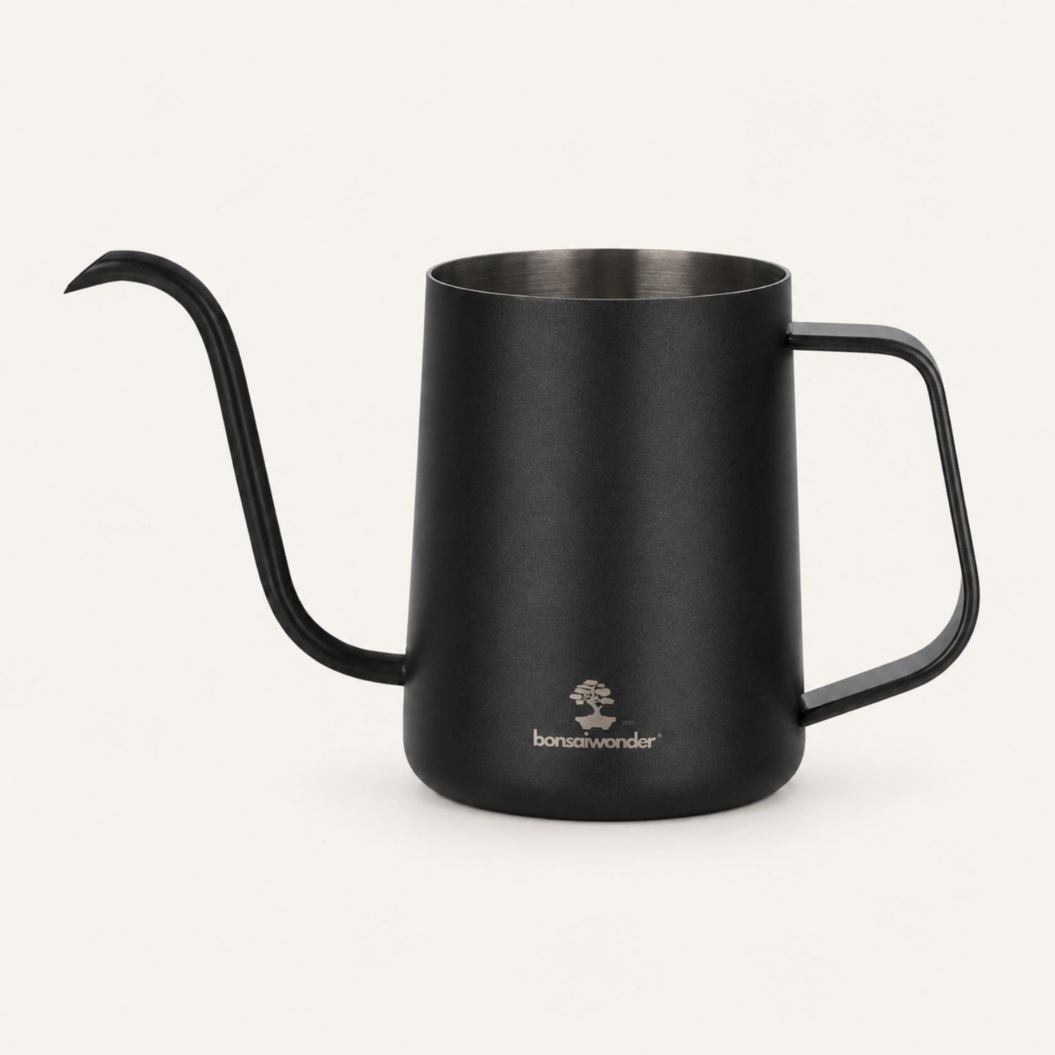Watering Can Stainless Steel - 600ml (black)